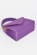 Satin Top Handle Flap Crossbody Bag