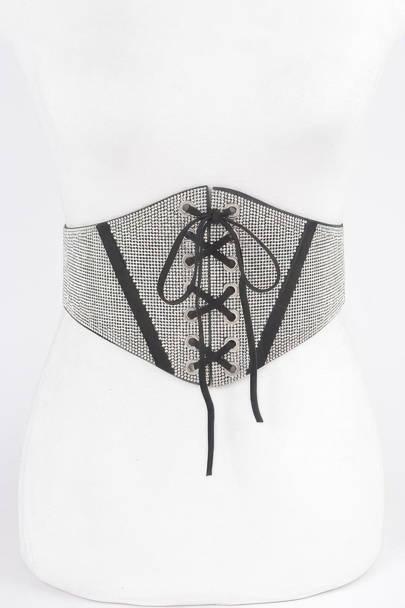 Rhinestone Corset Plus Size Elastic Belt