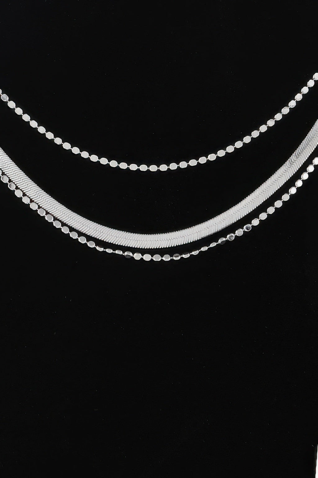 Triple Snake Chain Necklace
