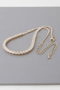 Cubic Rhinestone Choker Necklace