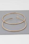 Wide Double Twisted Hoop Earrings