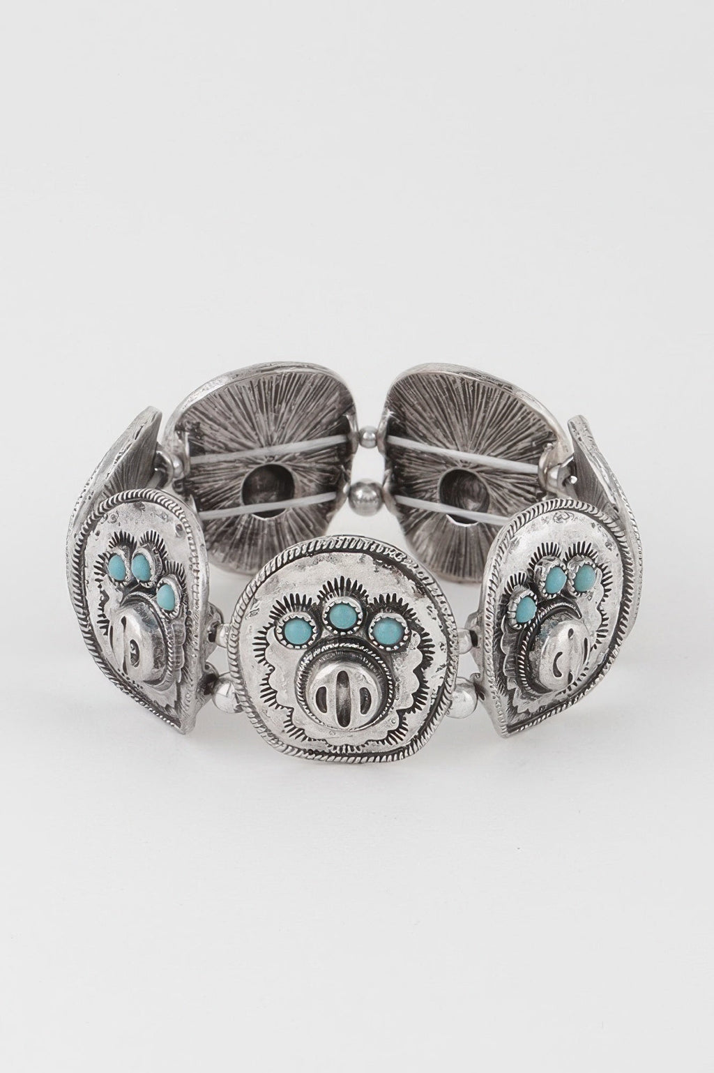 Vintage Stone Plate Bracelet