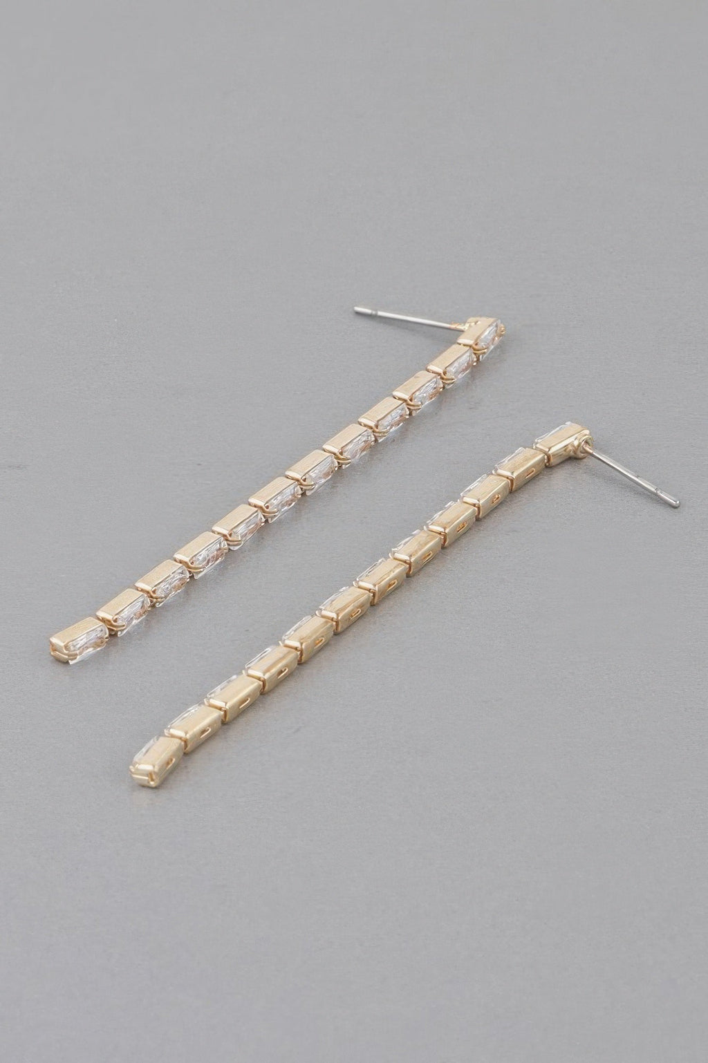 Crystal Bar Drop Earrings