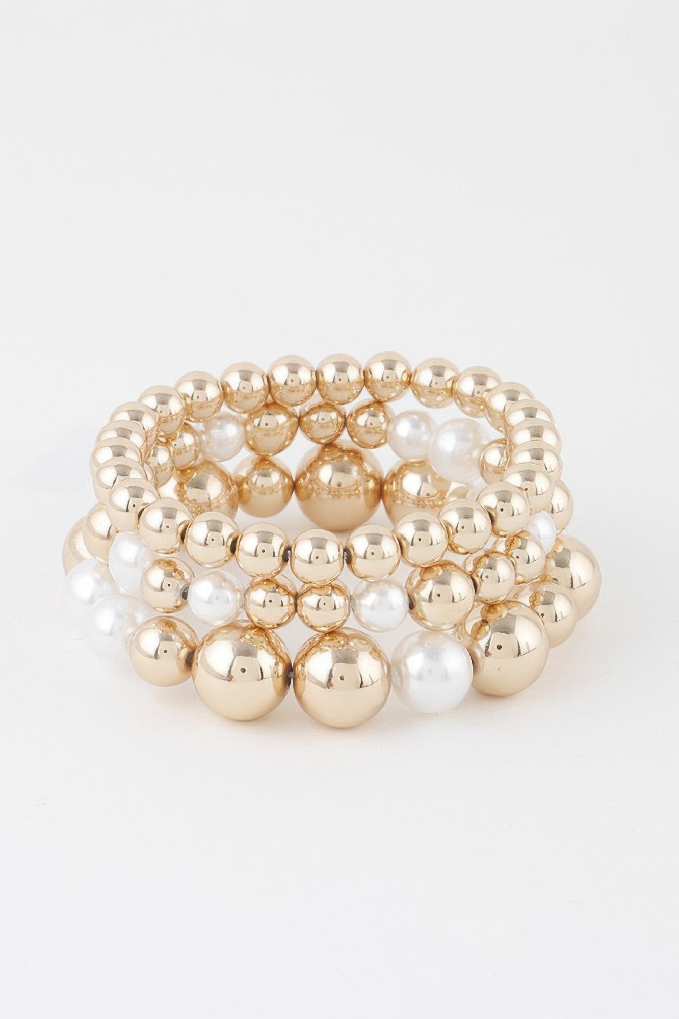 Triple Pearl Beaded Bracelet