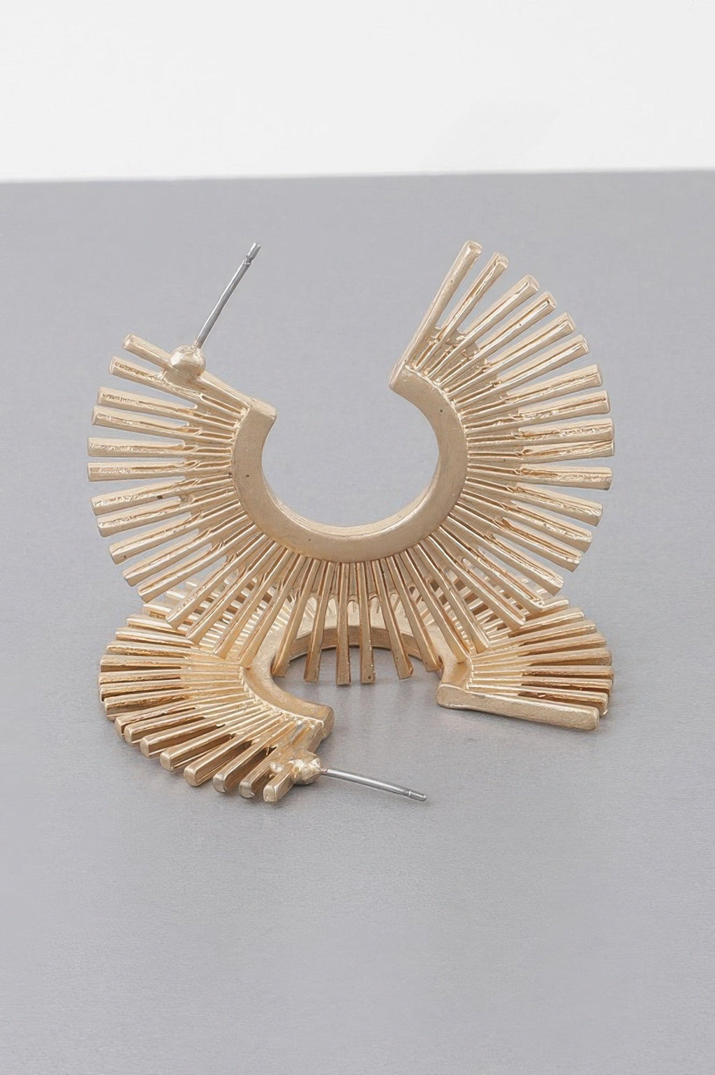 Rising Disk Hoop Earrings