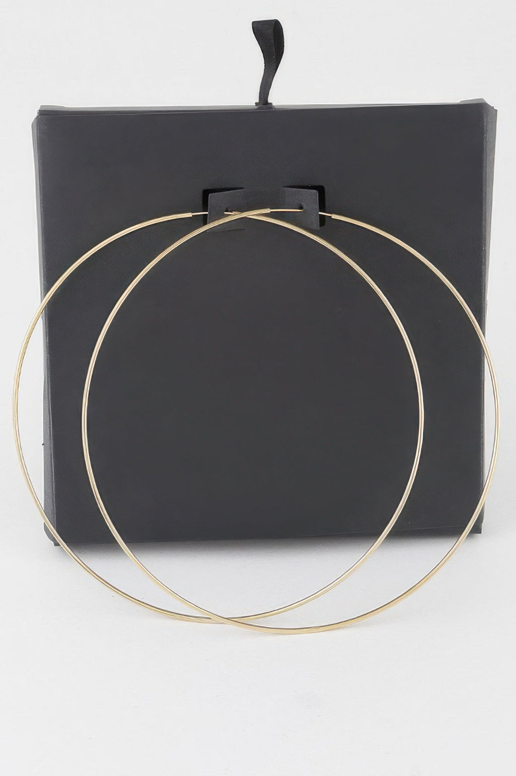 Wide Metal Hoop Earrings