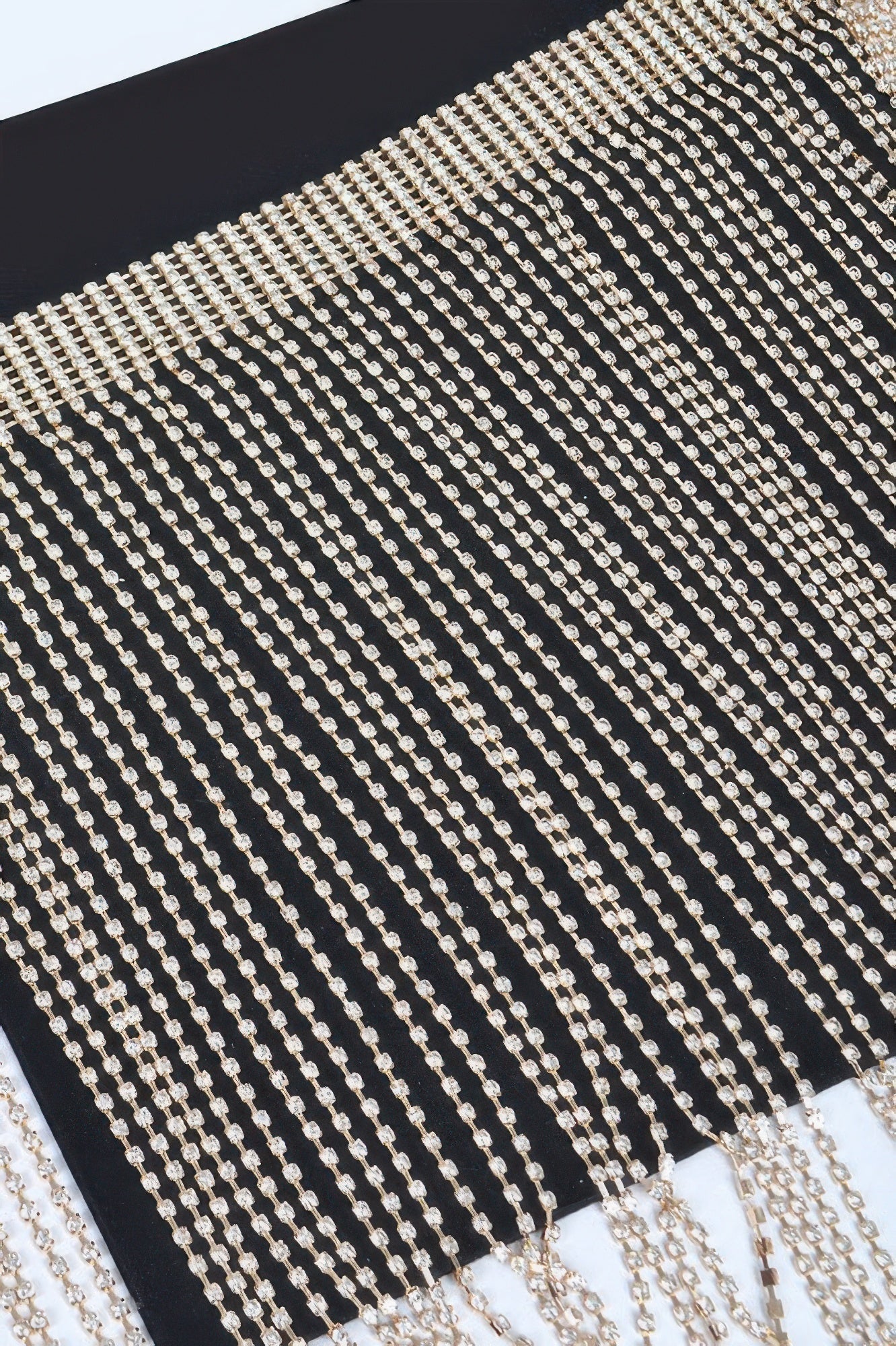 Rhinestone Fringe Belt