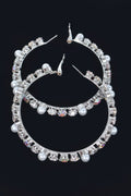 Luxury Stones Hoop Earrings