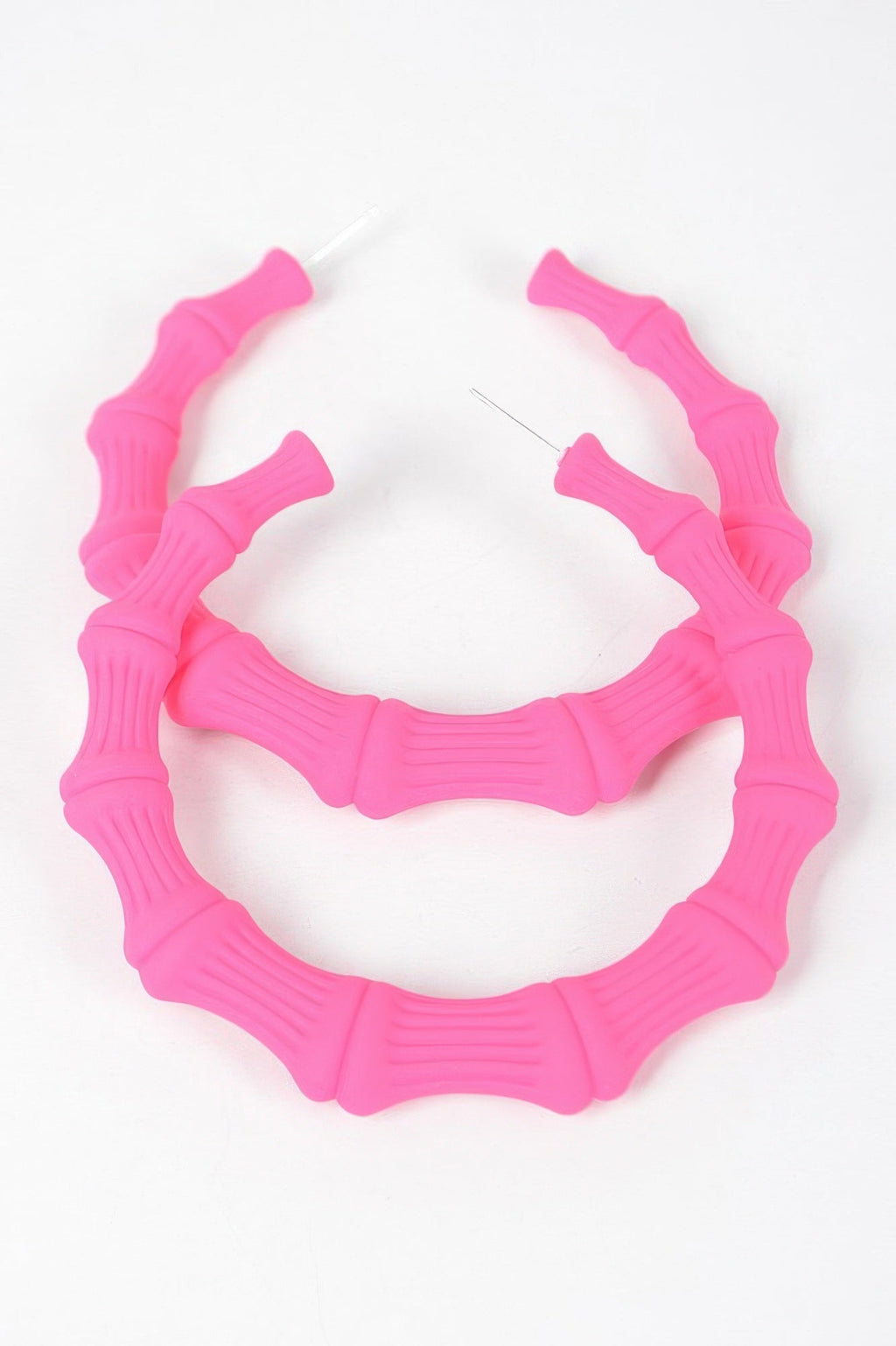 Color Paint Bamboo Shape Earring