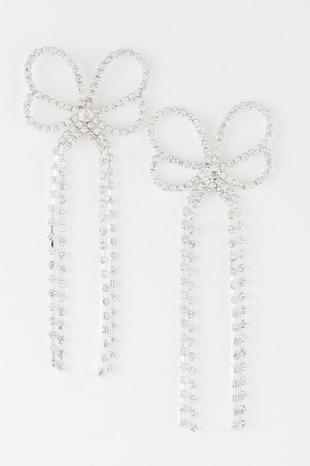 Jeweled Butterfly Drop Earrings