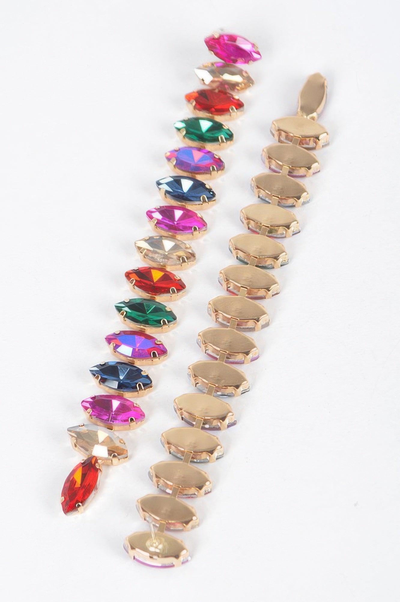 Long Stringed Gem Earring
