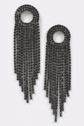 Rhinestone Fringe Earring