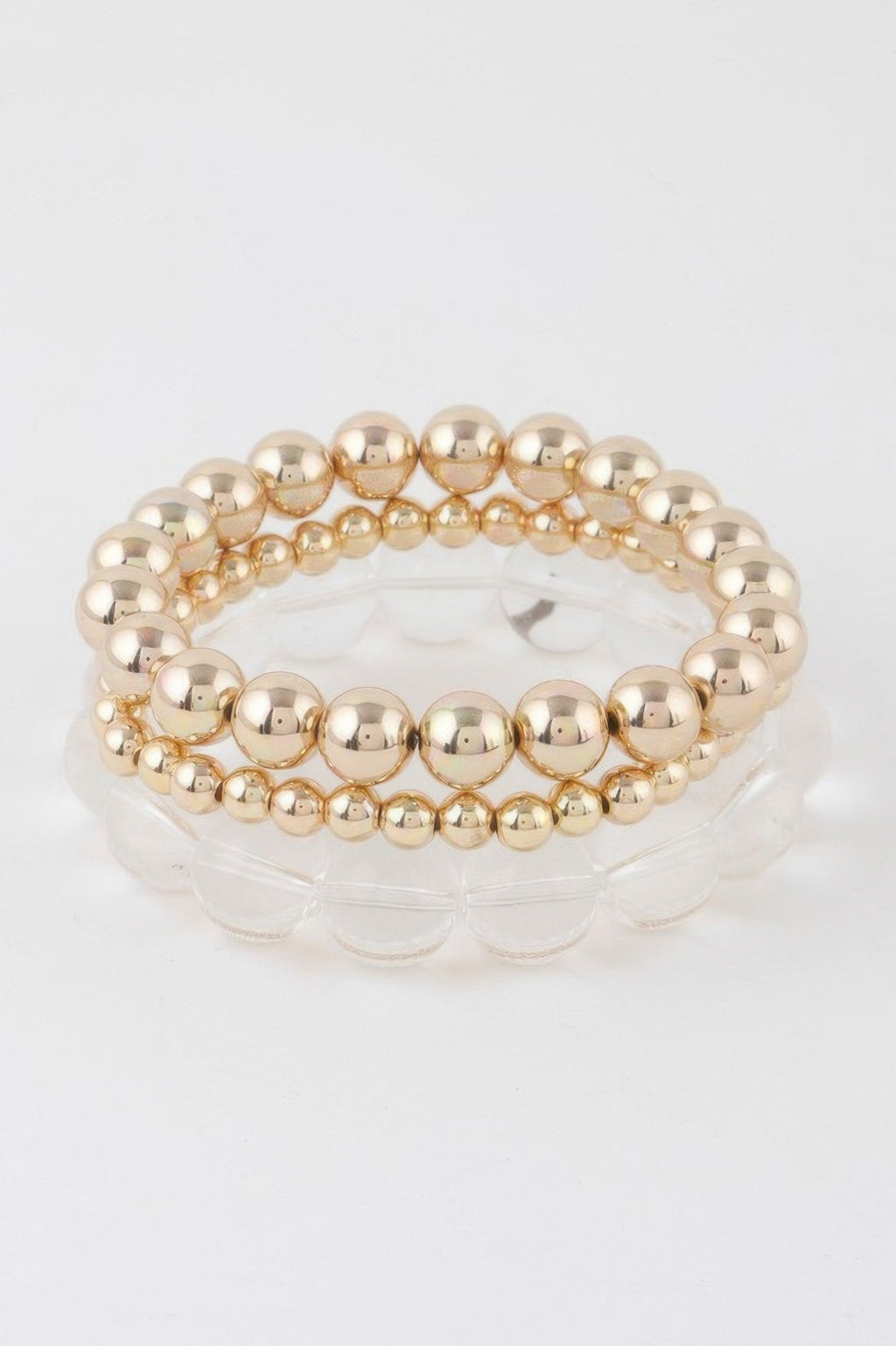 Minimal Triple Beaded Bracelet