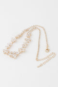 Crystal Flower Charm Necklace