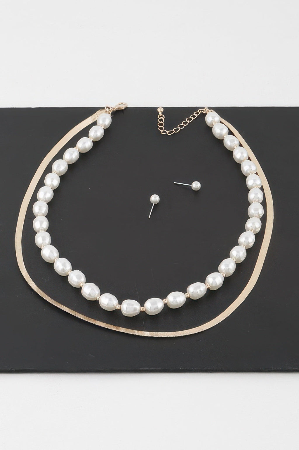 Stone Snake Chain Necklace