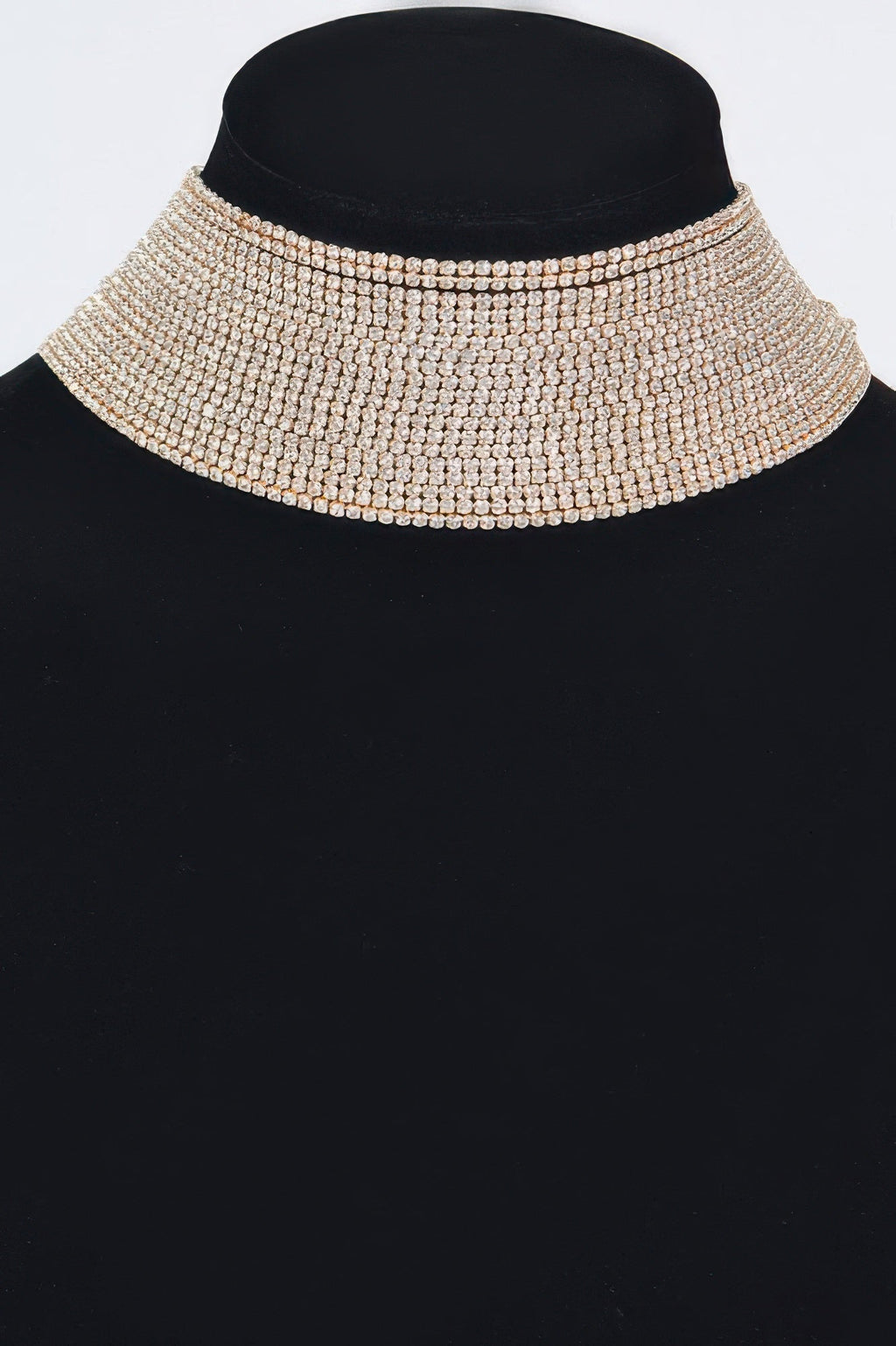 Thick Rhinestone Choker Necklace