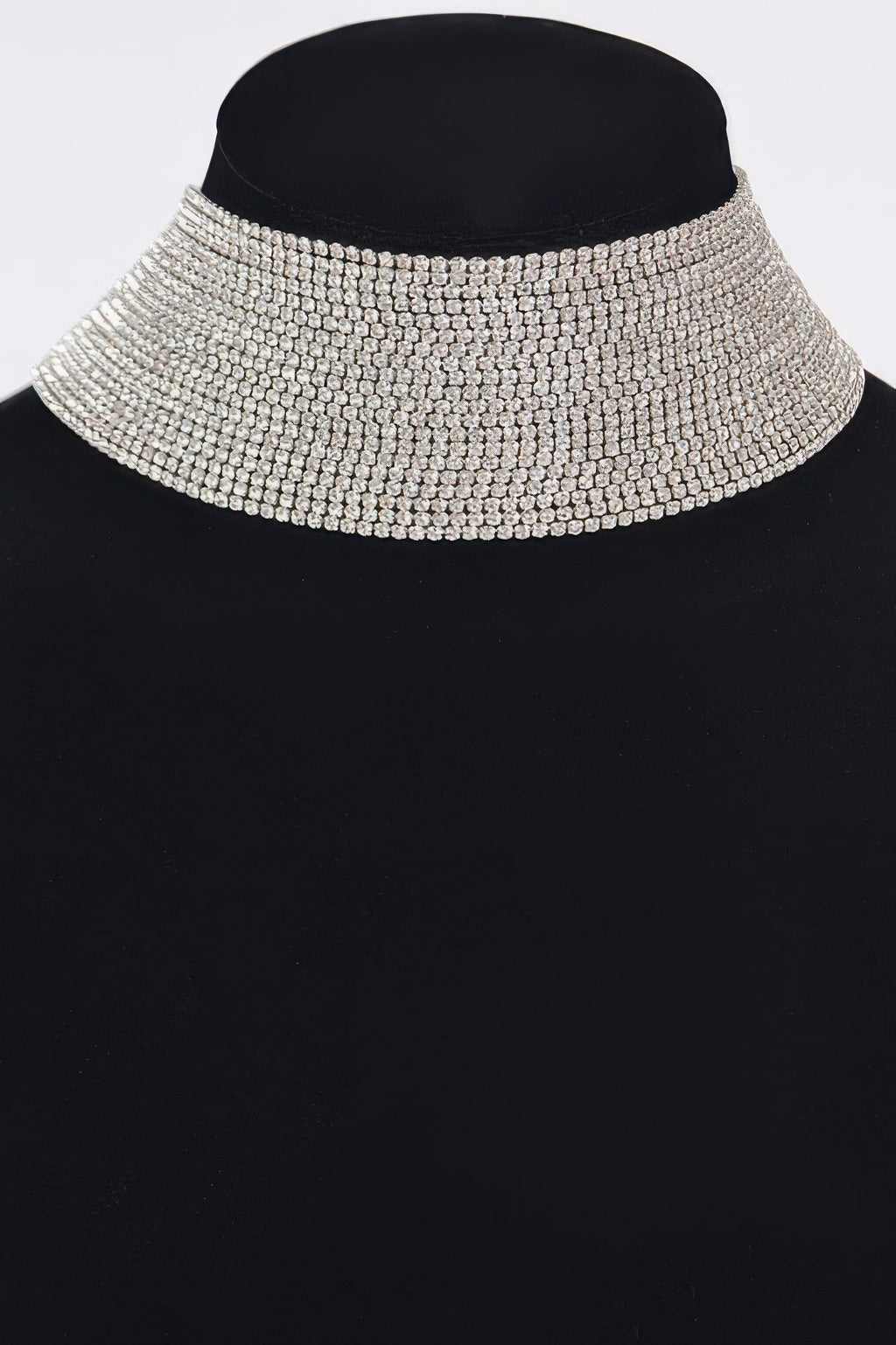 Thick Rhinestone Choker Necklace