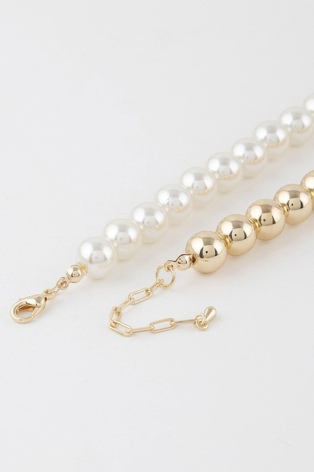 Two Toned Beaded Necklace