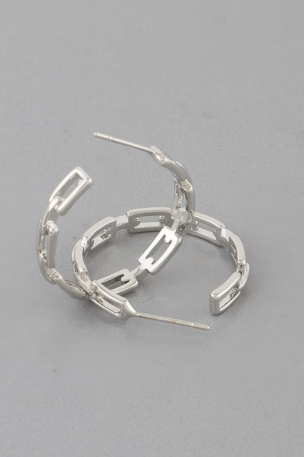 Link Chain Hoop Earrings