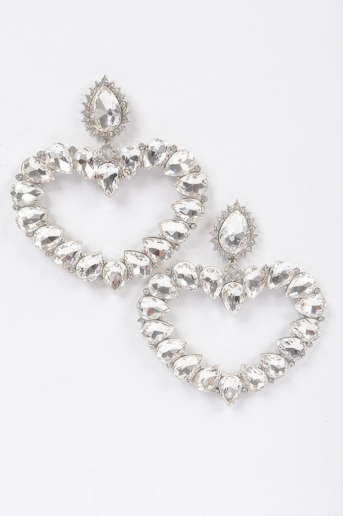 Heart Shape Stone Earrings