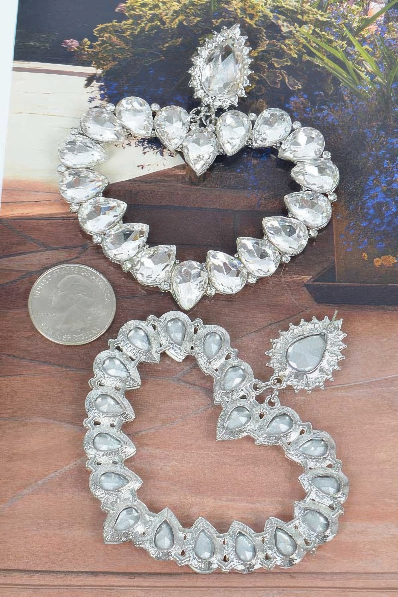 Heart Shape Stone Earrings