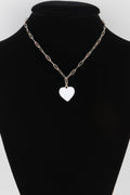 Solid Heart Chain Necklace
