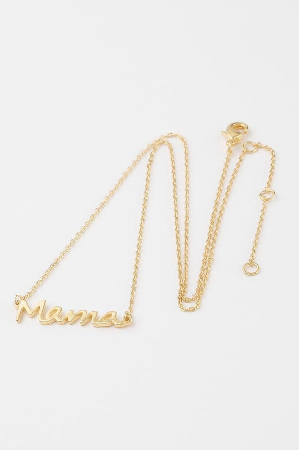 Cursive Mama Script Necklace