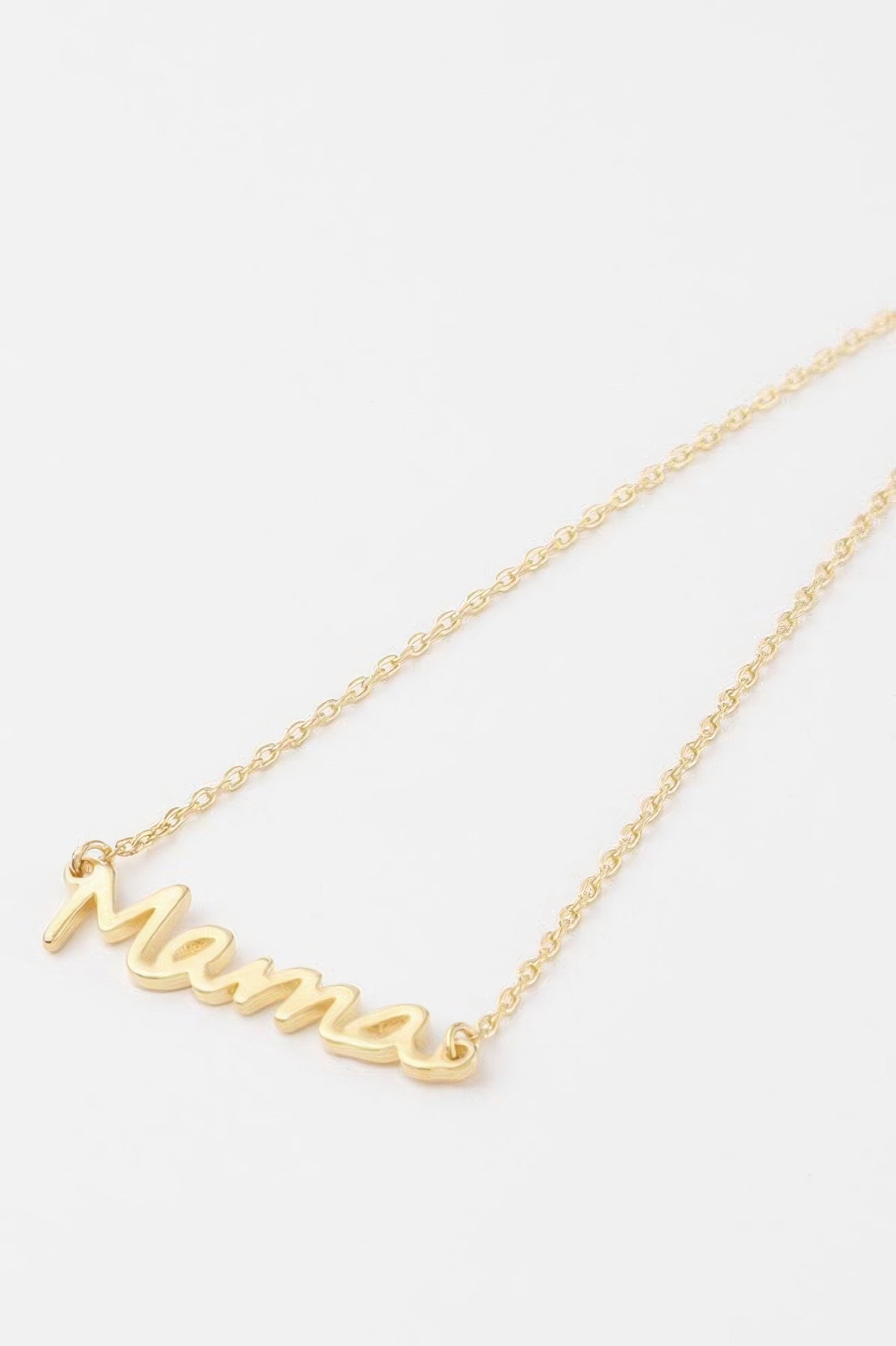 Cursive Mama Script Necklace