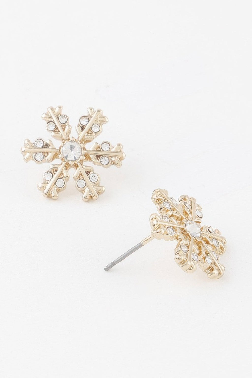 Winter Snowflake Stud Earrings
