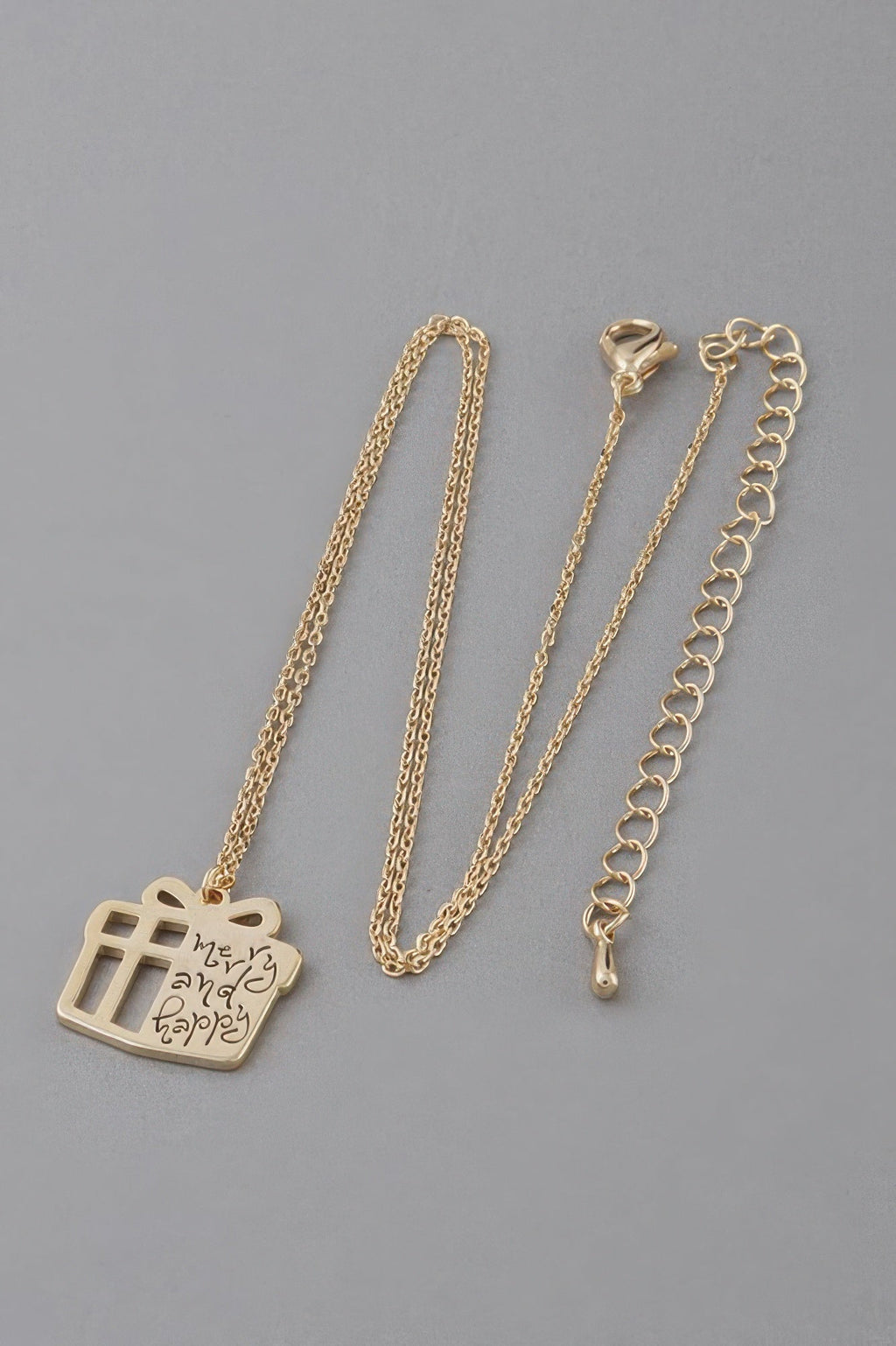 Merry And Happy Gift Necklace