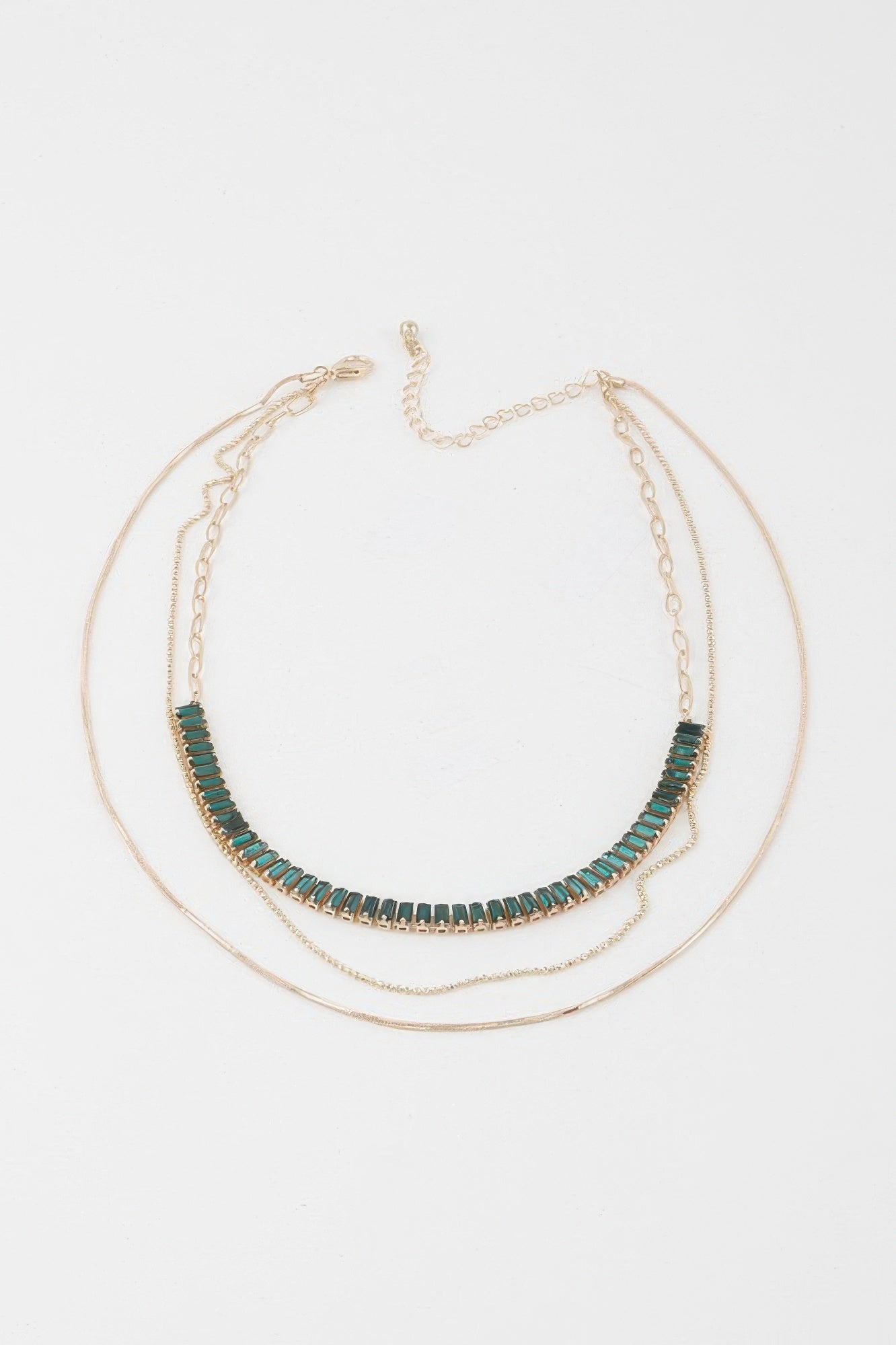 Multi Crystal Bead Necklace