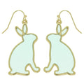 Easter Bunny Window Epoxy Dangle Earrings
