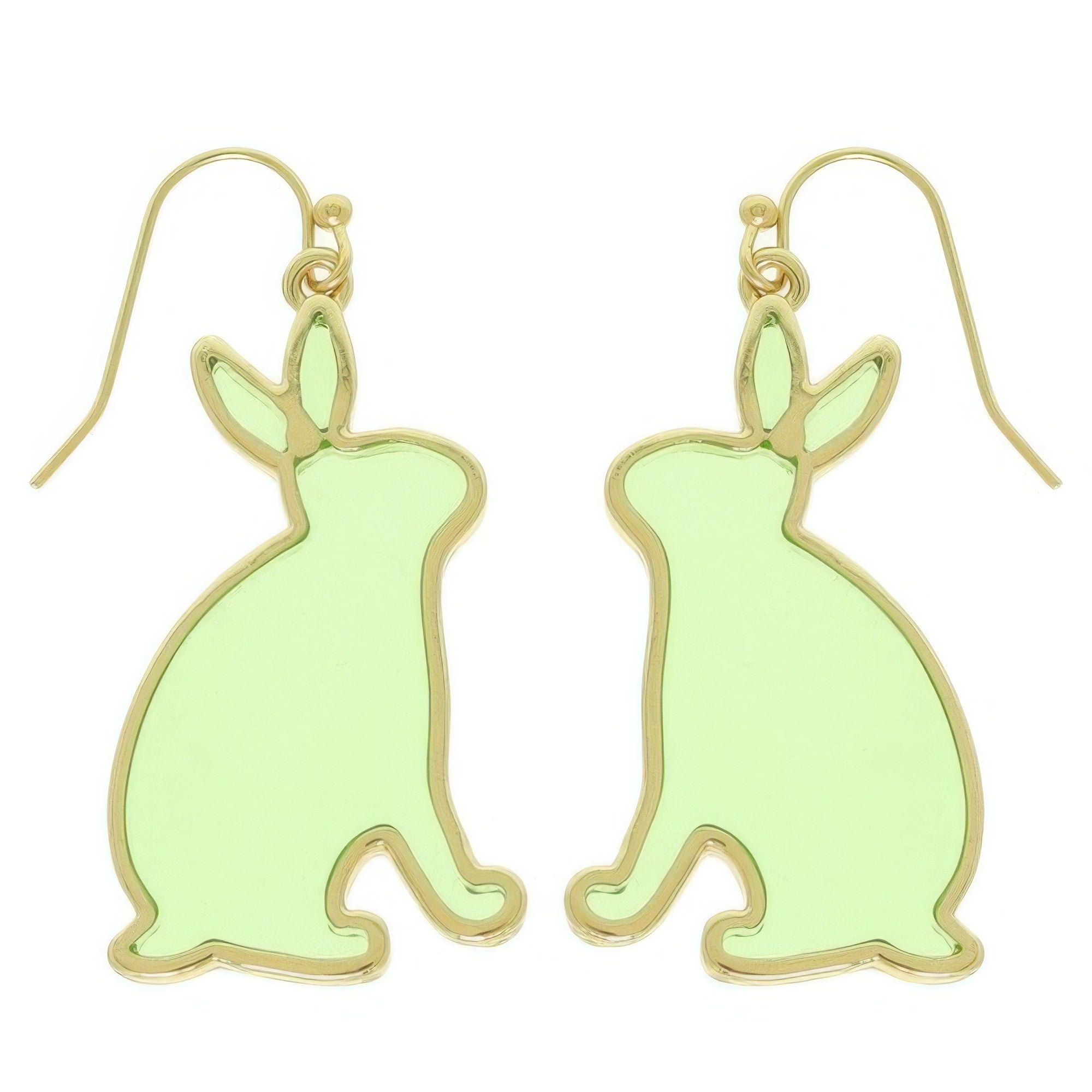 Easter Bunny Window Epoxy Dangle Earrings