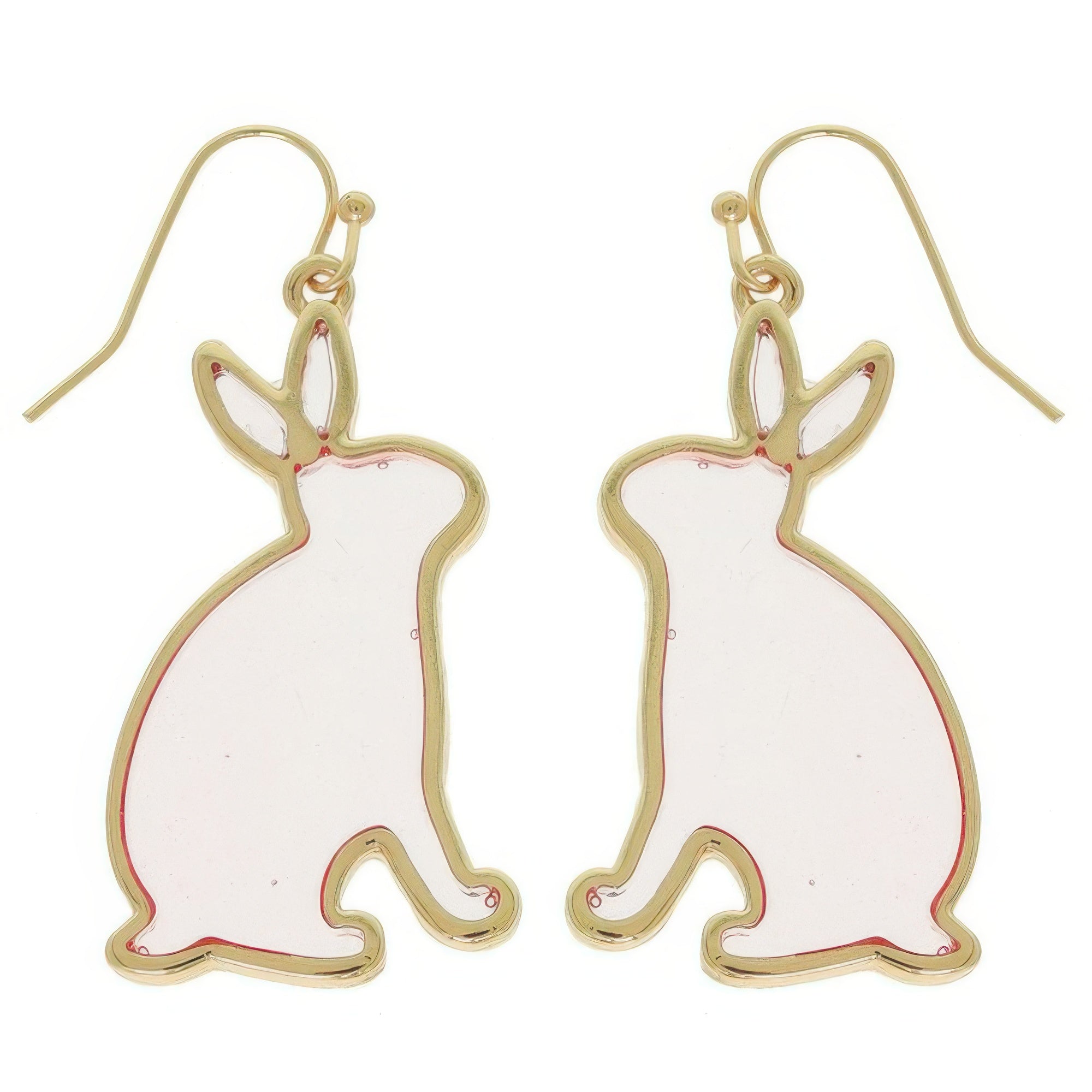 Easter Bunny Window Epoxy Dangle Earrings