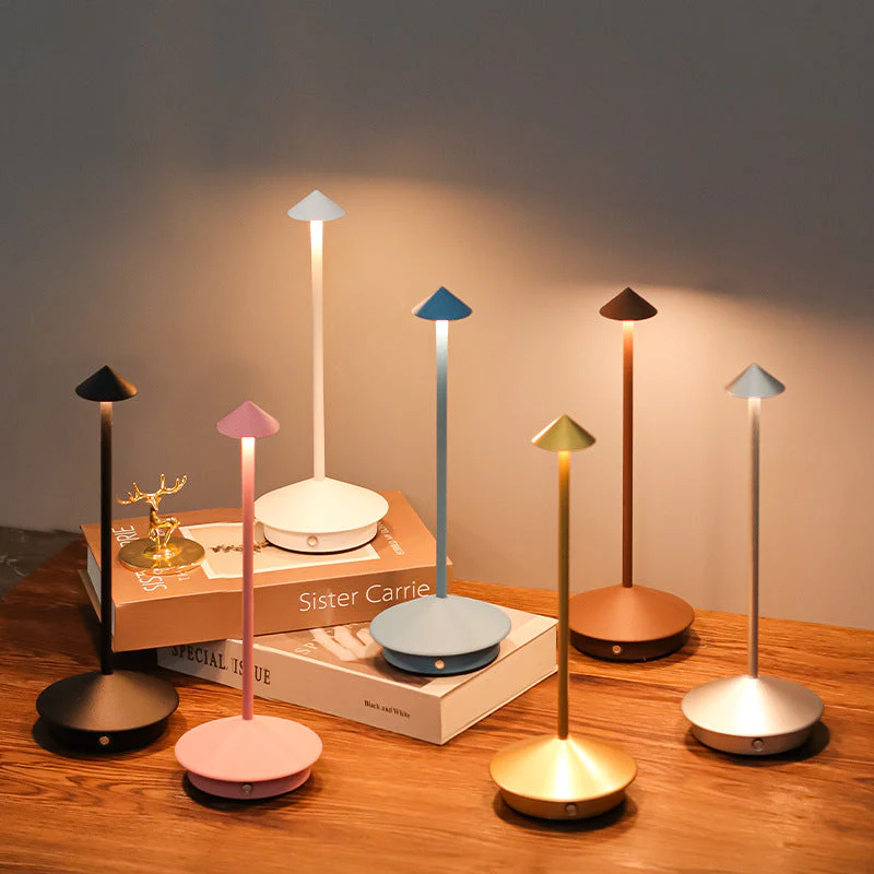 Wireless LED Table Lamp with Touch Dimming | Cordless Ambient Lighting