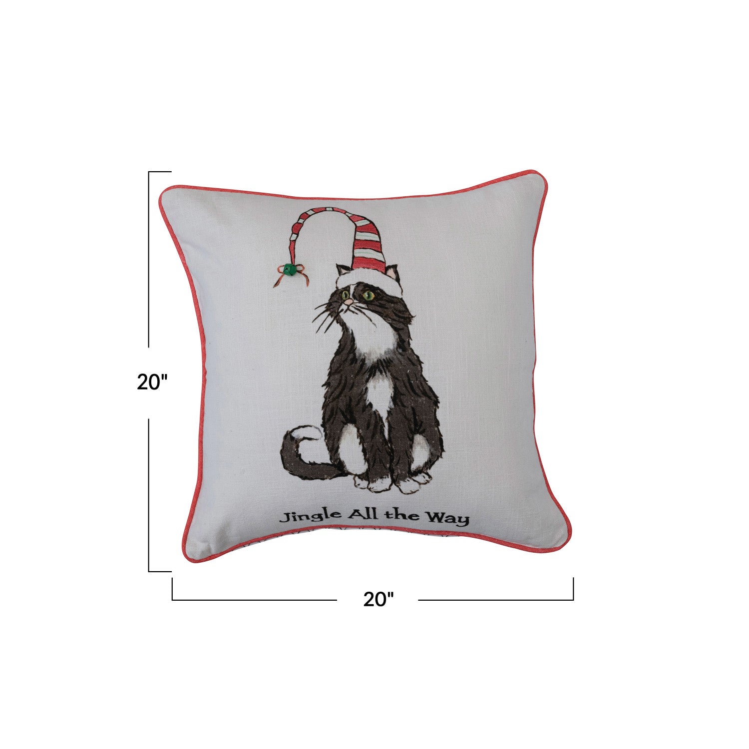 Jingle All the Way Cat Pillow