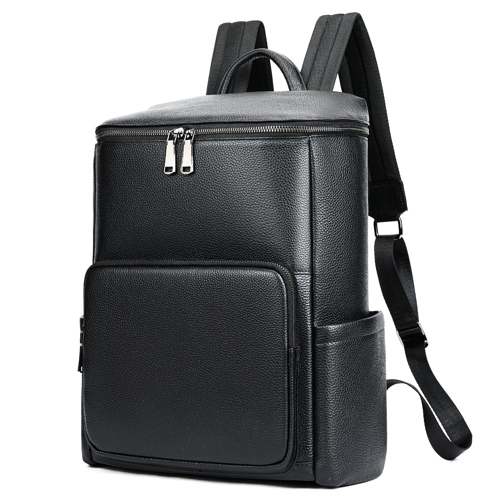 Men's Genuine Leather Laptop Backpack – Business Commuter Bag