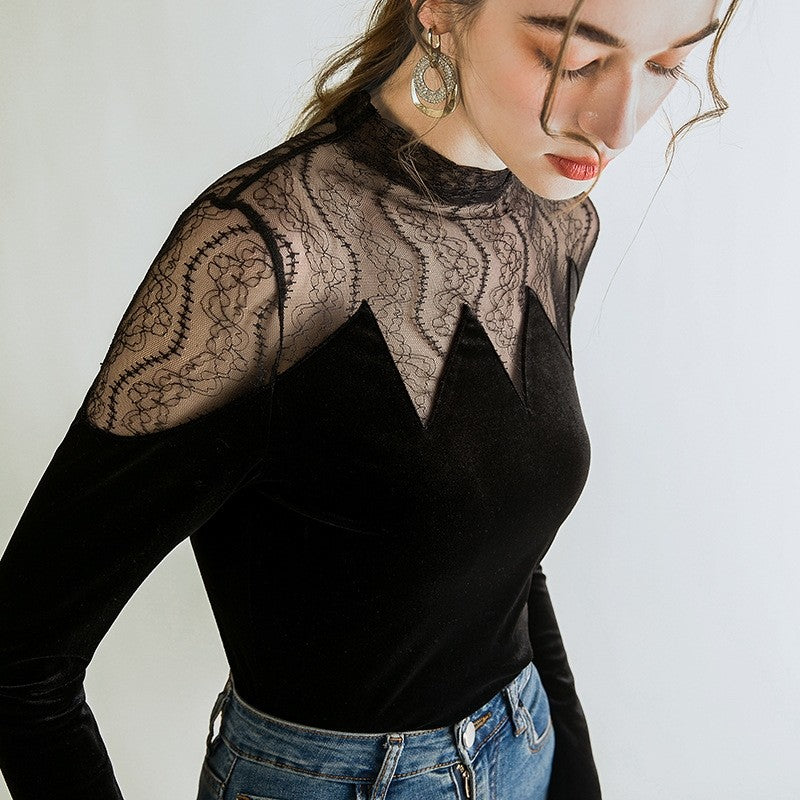 Top Notch Patchwork Long Sleeve Design