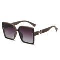 Fashion Large Square Frame UV400 Sun Protection Outdoor Eyewear Sunglasses