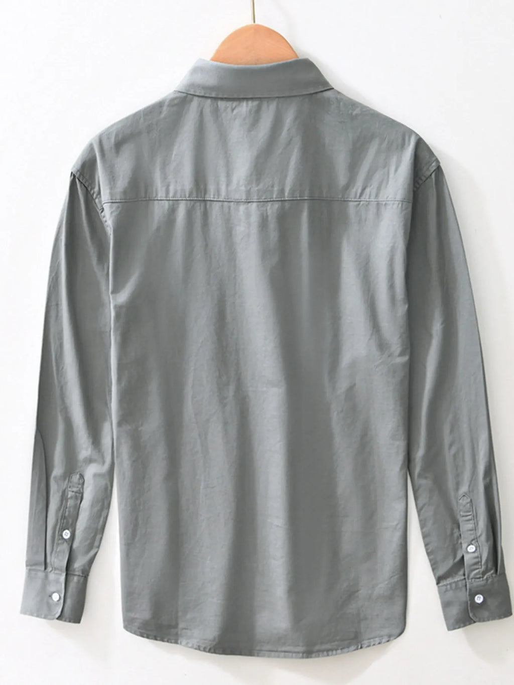 Men's Plus Size Button Up Long Sleeve Shirt