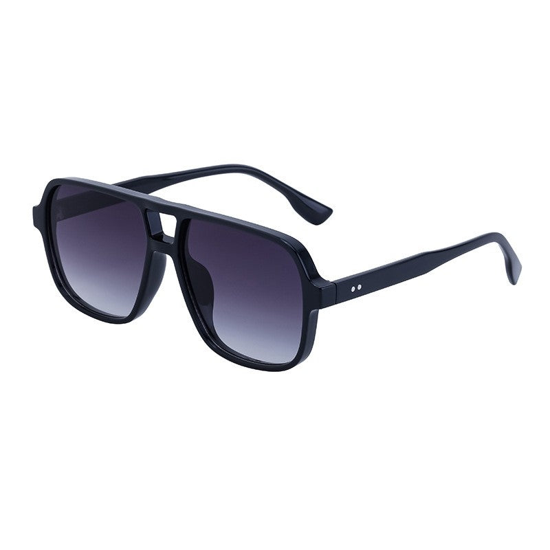 Retro Large Full Square Frame UV400 UV Protection Outdoor Sunglasses