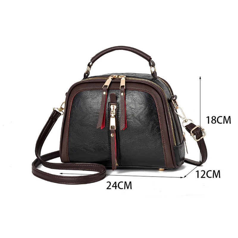 Womens Quilted Oval Crossbody Bag – Vintage Tote & Shoulder Bag