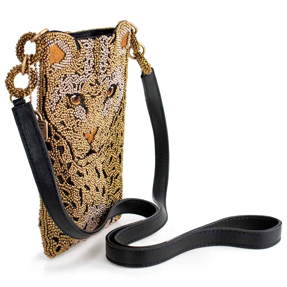 Mary Frances Gone Wild Beaded Crossbody Phone Bag