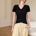Short Sleeve V-Neck Modal T-Shirt