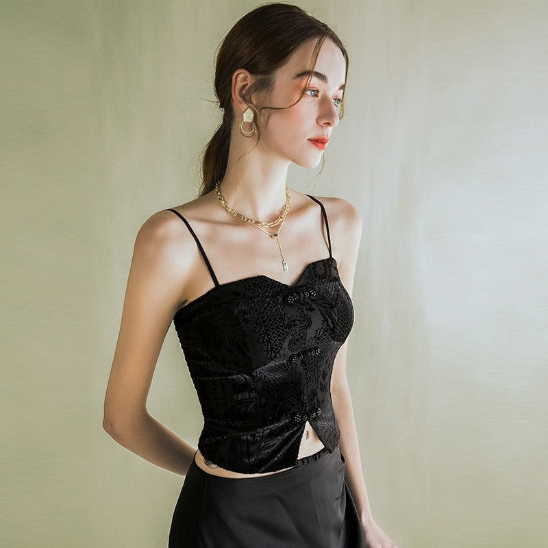 Designer's Inner Bondage Tube-Top Vest with Adjustable Straps