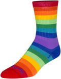 SockGuy Crew Fabulous Socks - 6" Rainbow Small/Medium