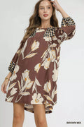 Floral High-Low Babydoll Dress