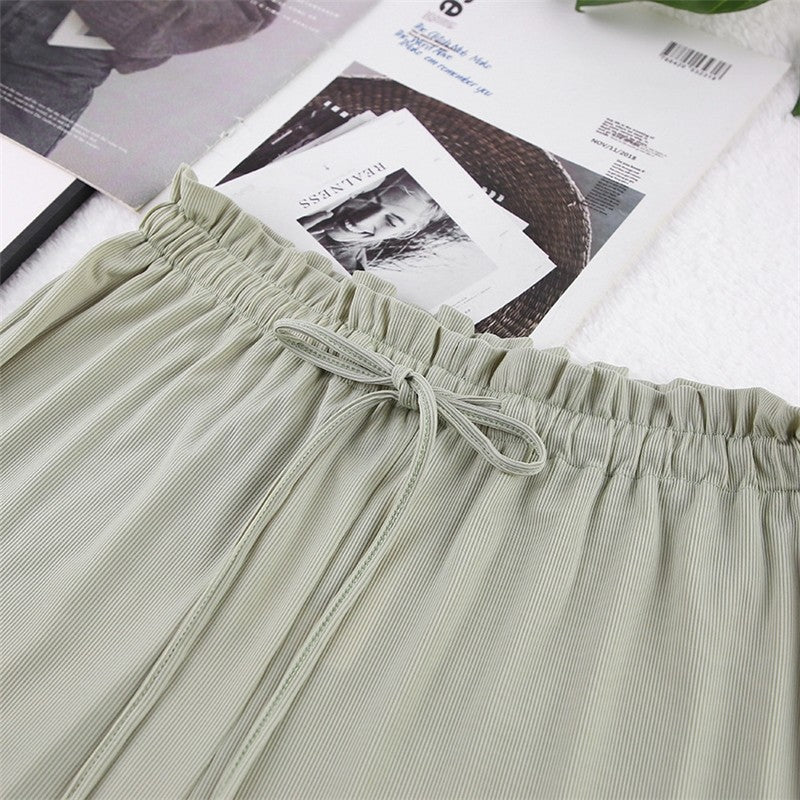 Three-Piece Cozy Home Ensemble - Tank Top, Lounge Pants, Long Robe