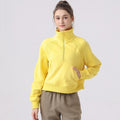 Loose-Fit Wrinkle-Resistant High-Neck Solid Color Blouse