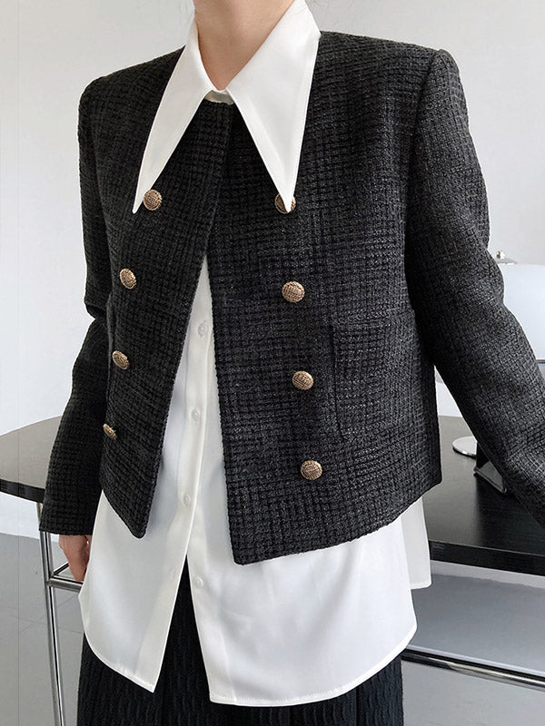 Stylish 3 Colors Solid Color Long Sleeves Blouse